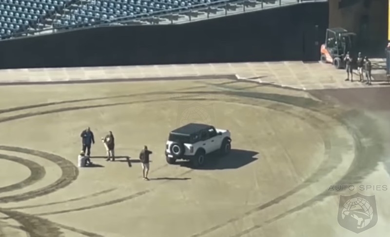 WATCH: Bronco Driver Arrested Doing Donuts On MLB Field